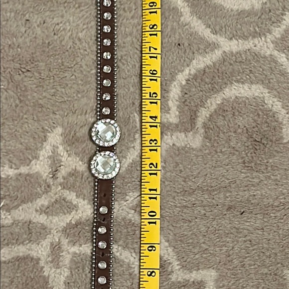 Brown Crystal Embellished Belt - Picture 10 of 15